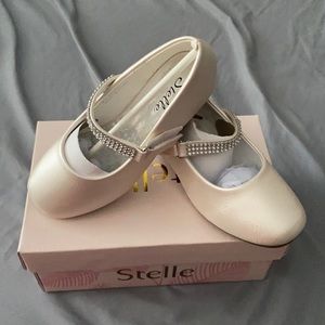 Champagne Low Heel Party Dress Shoes